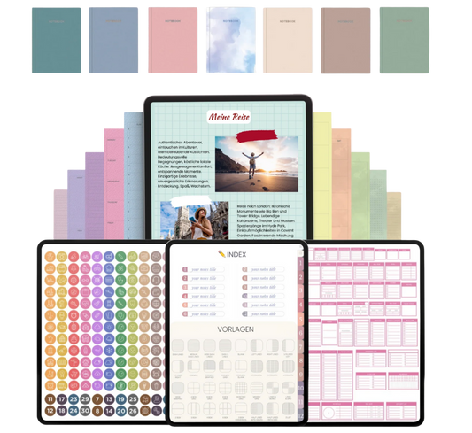 Digitales Notizbuch mit 20.000+ Stickern für iPad & GoodNotes