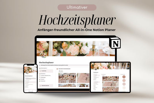 💍 Ultimativer Hochzeitsplaner – All-in-One Notion Template